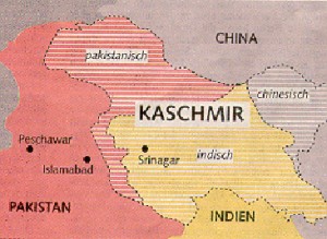 Kaschmir Karte