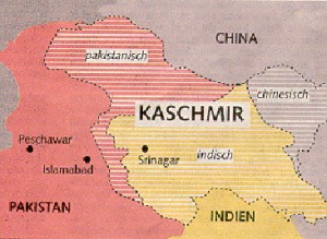 Kaschmir Karte
